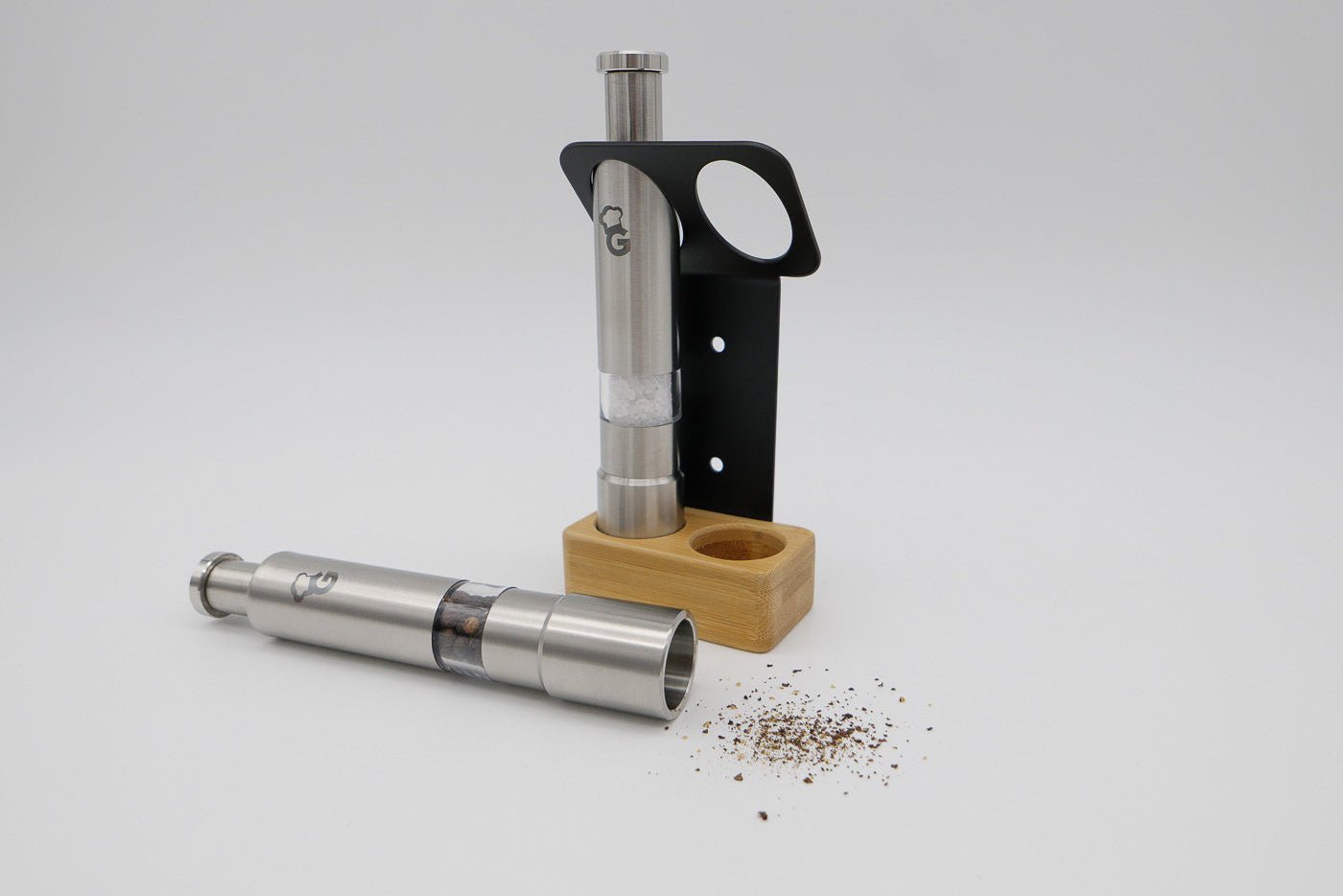 Gewuerzmuehlen Set mit Halter