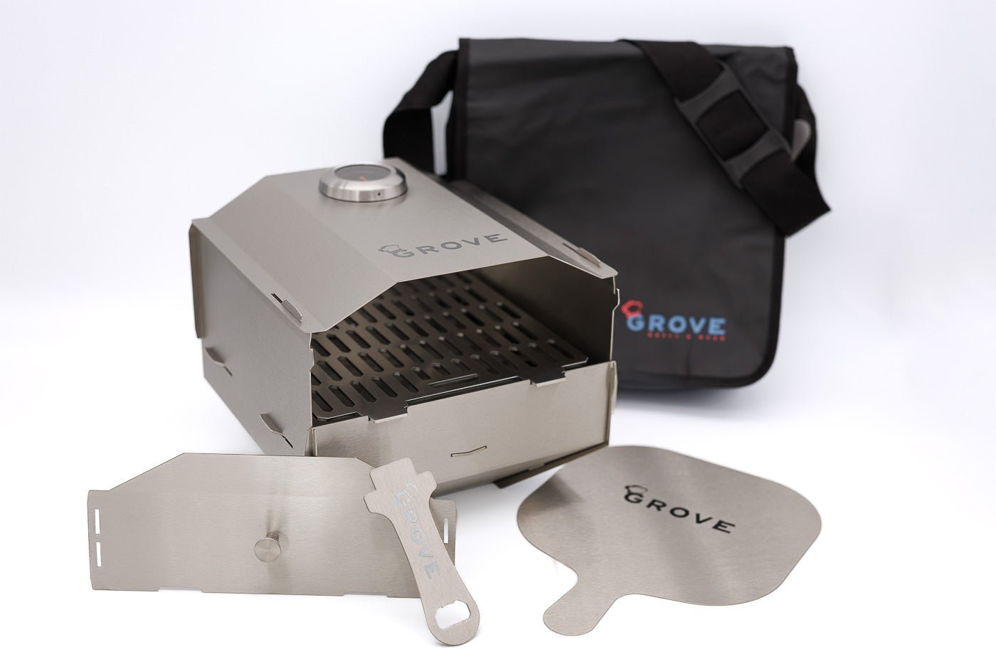 Black Friday Deal Bundle Grove Campingofen mit Tragetasche und Pizzaschieber