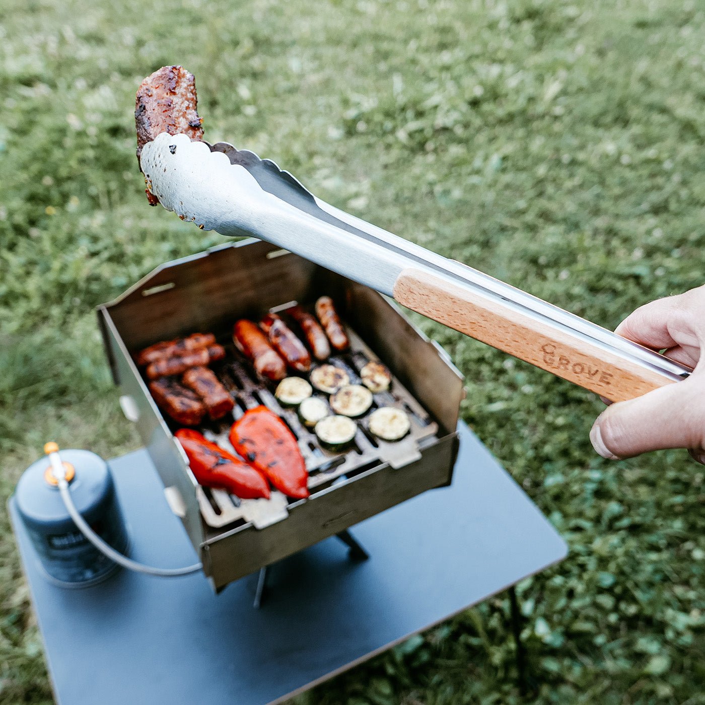 Edelstahl Grillzange